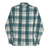 Slim Fit Lacoste Checked Shirt - XL Blue Cotton