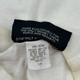 Disney Cartoon T-Shirt - Small White Cotton