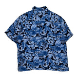 Panama Jack Hawaiian Shirt - XL Blue Viscose