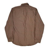 Whitfield Classic Fit Polo By Ralph Lauren Checked Shirt - Large Brown Cotton