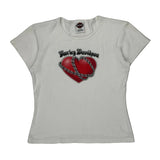 Heritage Harley Davidson Graphic T-Shirt - Medium White Cotton