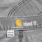 Carhartt Carpenter Trousers - 32W 34L Grey Cotton