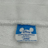 Disney Cartoon Sweatshirt - Large White Cotton