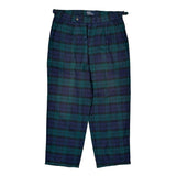 Polo By Ralph Lauren Checked Pants - 34W 29L Blue Cotton