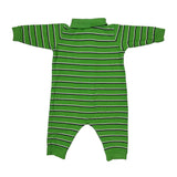 Age 12 Months Polo By Ralph Lauren Striped Playsuit - 3XS Green Cotton