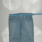 505 Levis Cord Trousers - 38″ Waist Blue Cotton Blend