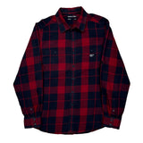 Ecko Unltd Checked Flannel Shirt - Large Navy Cotton
