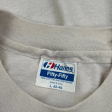 State University Of Iowa Hanes College T-Shirt - Large Beige Cotton Blend