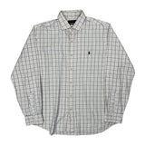 Polo By Ralph Lauren Checked Shirt - XL White Cotton