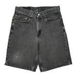 Levis Denim Shorts - 30W 10L Grey Cotton