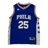 Philadelphia 76Ers Adidas Jersey - 2XL Blue Polyester