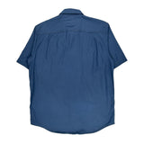 Robinson Carhartt Short Sleeve Shirt - Large Blue Cotton