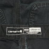 Carhartt Double Knee Carpenter Trousers - 30W 30L Black Cotton