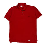 Dickies Polo Shirt - XL Red Cotton Blend