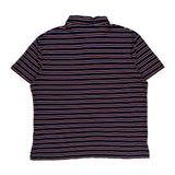 Polo By Ralph Lauren Striped Polo Shirt - Large Navy Cotton