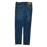 501 Levis Skinny Jeans - 28W UK 8 Blue Cotton