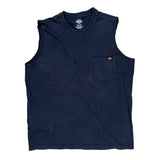 Dickies Tank Top - XL Navy Cotton