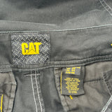 Cat Cargo Pants - 35W 30L Black Cotton Blend