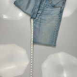 Levis Denim Shorts - 34W 10L Light Wash Cotton