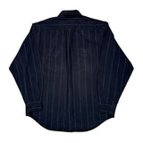 Tommy Hilfiger Pinstripe Denim Shirt - Medium Black Cotton