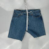 501 Levis Denim Shorts - 35W 9L Blue Denim