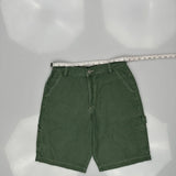 Guess Carpenter Shorts - 30W 9L Green Cotton