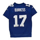 Age 8 Reebok New York Giants Football Jersey - Small Blue Polyester