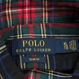 Slim Fit Polo By Ralph Lauren Checked Shirt - XL Multicoloured Cotton