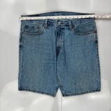 Levis Denim Shorts - 36W 10L Blue Cotton
