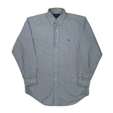 Yarmouth Ralph Lauren Striped Shirt - Medium Blue Cotton