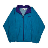 Reebok Windbreaker - Large Blue Nylon