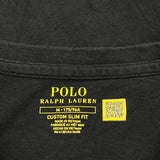 Polo By Ralph Lauren Slim Fit Long Sleeve T-Shirt - Medium Black Cotton