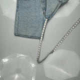 Levis Denim Shorts - 34W 10L Light Wash Cotton