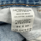 Wrangler Carpenter Pants - 32W 30L Blue Cotton