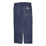 Bulwark Cargo Pants - 36W 33L Blue Cotton
