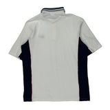 Levis Striped Polo Shirt - Large White Cotton
