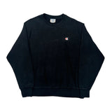 Reverse Weave Champion Sweatshirt - Large Black Cotton