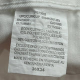 Dickies Carpenter Pants - 36W 34L White Polyester Blend