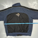 Los Angeles Rams Nfl Football Track Jacket - 2XL Blue Polyester