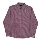 Tommy Hilfiger Checked Shirt - Large Red Cotton