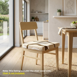 Anyseat Brown White and Beige Print Chair Cover – Stretch Washable Removable Seat Cover for Dining & Kitchen