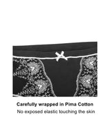 Snowdrop - Silk & Organic Cotton Full Brief in Black