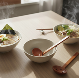 Anygleam Brown 2pcs Wooden Ladle Mix Style Food Kitchen Tableware