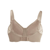 Shell-Supportive Non-Wired Silk & Organic Cotton Full Cup Bra with removable paddings