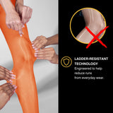 Shiny Semi-Opaque Nylons – 40 Denier Pantyhose | Orange