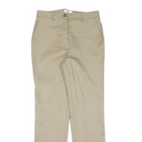 MICHAEL KORS Womens Cotton Beige Slim Straight Trousers W28 L28 Smart Casual