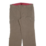 TCM Womens Regular Fit Beige Cargo Trousers W34 L32 Outdoor Casual Polyester