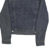 ENERGIE Mens Blue Denim Jacket S Cotton Blend Button Plain Classic Fit