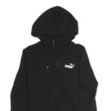 PUMA Mens Black Pullover S Zip Hoodie Cotton Casual Sportswear