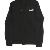 PUMA Mens Black Pullover S Zip Hoodie Cotton Casual Sportswear